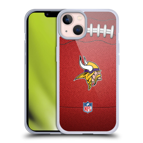 NFL Minnesota Vikings Graphics Football Soft Gel Case for Apple iPhone 13