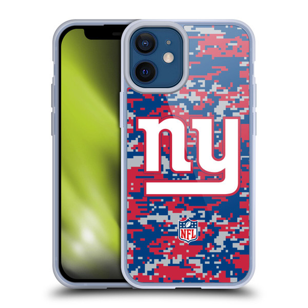 NFL New York Giants Graphics Digital Camouflage Soft Gel Case for Apple iPhone 12 Mini