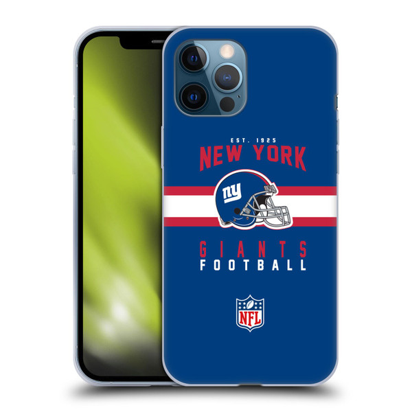 NFL New York Giants Graphics Helmet Typography Soft Gel Case for Apple iPhone 12 Pro Max