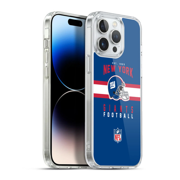 NFL New York Giants Graphics Helmet Typography Soft Gel Case for Apple iPhone 13 Pro Max & MagSafe