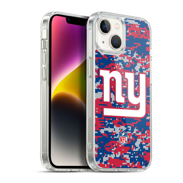 NFL New York Giants Graphics Digital Camouflage Soft Gel Case for Apple iPhone 14