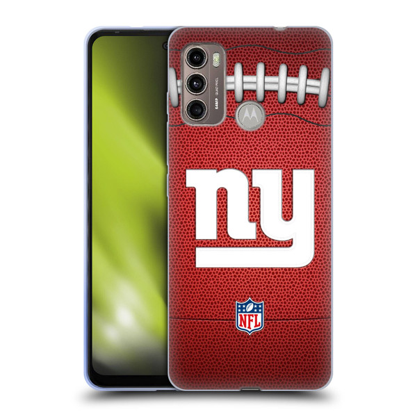 NFL New York Giants Graphics Football Soft Gel Case for Motorola Moto G60 / Moto G40 Fusion