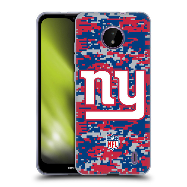 NFL New York Giants Graphics Digital Camouflage Soft Gel Case for Nokia C10 / C20