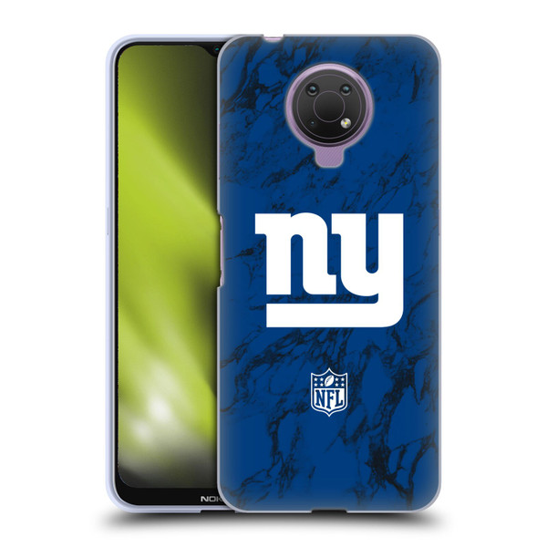 NFL New York Giants Graphics Coloured Marble Soft Gel Case for Nokia G10
