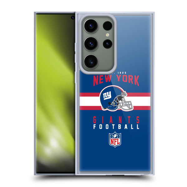 NFL New York Giants Graphics Helmet Typography Soft Gel Case for Samsung Galaxy S23 Ultra 5G