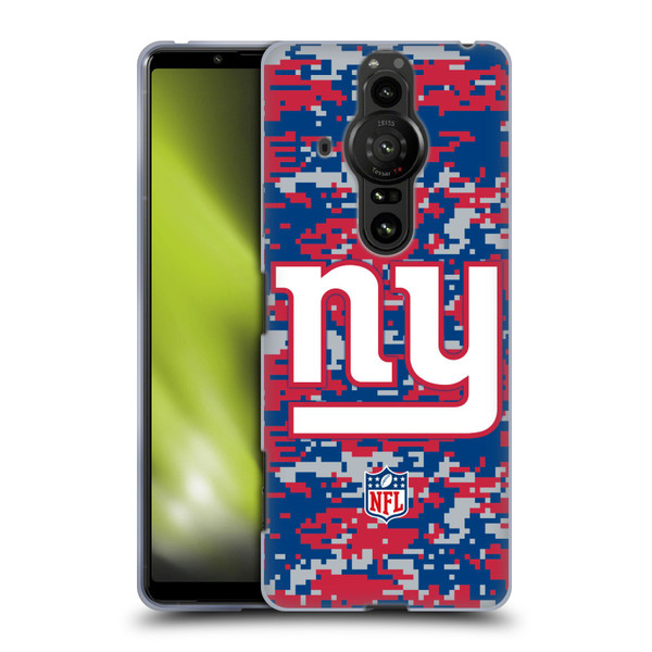 NFL New York Giants Graphics Digital Camouflage Soft Gel Case for Sony Xperia Pro-I