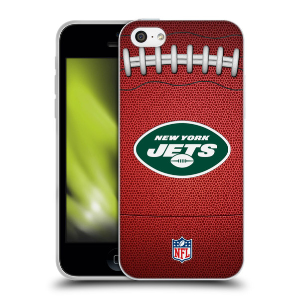 NFL New York Jets Graphics Football Soft Gel Case for Apple iPhone 5c
