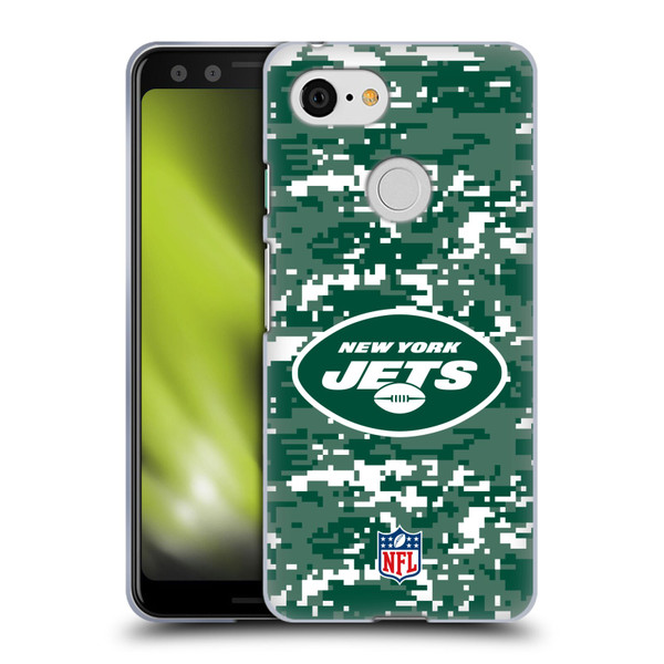 NFL New York Jets Graphics Digital Camouflage Soft Gel Case for Google Pixel 3