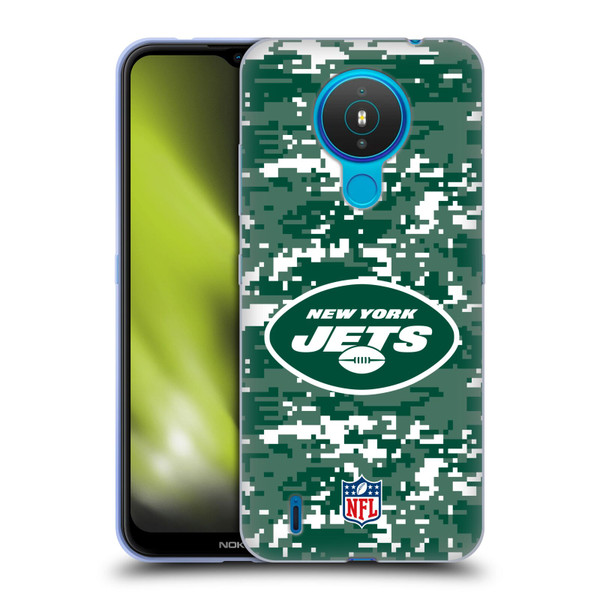 NFL New York Jets Graphics Digital Camouflage Soft Gel Case for Nokia 1.4
