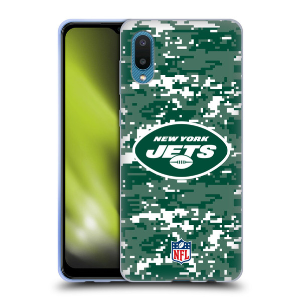 NFL New York Jets Graphics Digital Camouflage Soft Gel Case for Samsung Galaxy A02/M02 (2021)