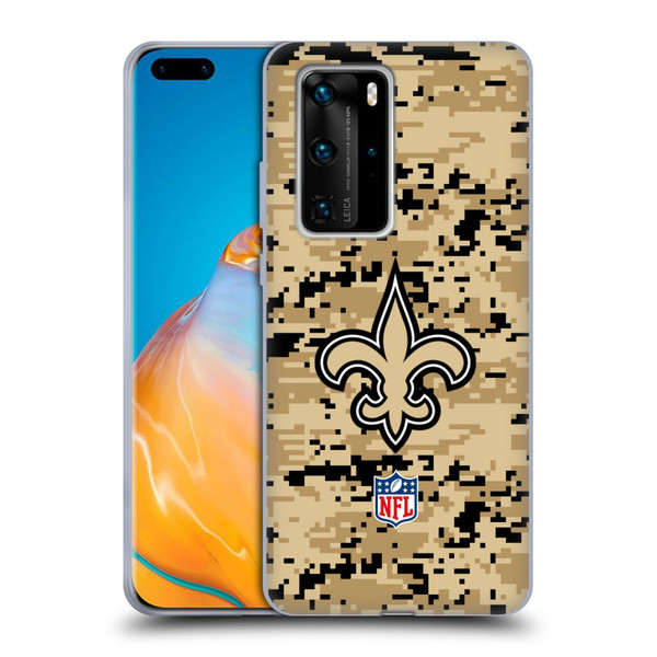 NFL New Orleans Saints Graphics Digital Camouflage Soft Gel Case for Huawei P40 Pro / P40 Pro Plus 5G
