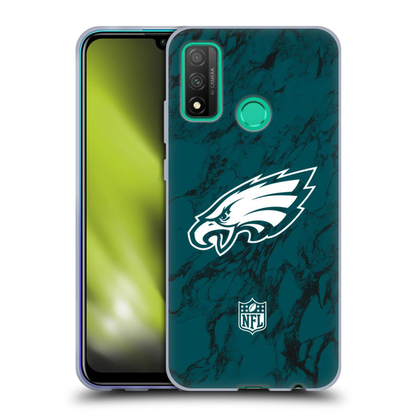 NFL Philadelphia Eagles Graphics Coloured Marble Soft Gel Case for Huawei P Smart (2020)