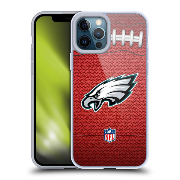 NFL Philadelphia Eagles Graphics Football Soft Gel Case for Apple iPhone 12 Pro Max