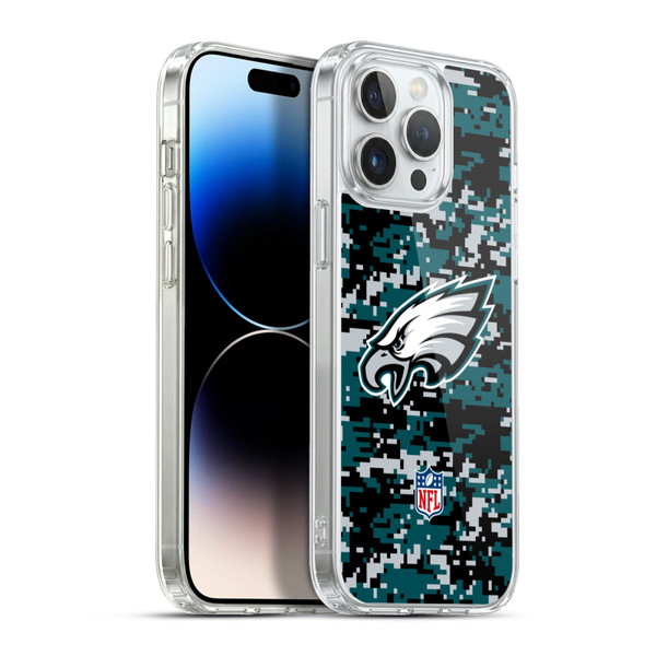 NFL Philadelphia Eagles Graphics Digital Camouflage Soft Gel Case for Apple iPhone 13 Pro Max & MagSafe