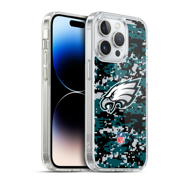 NFL Philadelphia Eagles Graphics Digital Camouflage Soft Gel Case for Apple iPhone 13 Pro & MagSafe