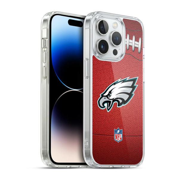 NFL Philadelphia Eagles Graphics Football Soft Gel Case for Apple iPhone 14 Pro & MagSafe