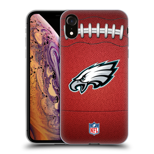 NFL Philadelphia Eagles Graphics Football Soft Gel Case for Apple iPhone XR