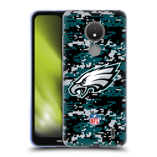 NFL Philadelphia Eagles Graphics Digital Camouflage Soft Gel Case for Nokia C21