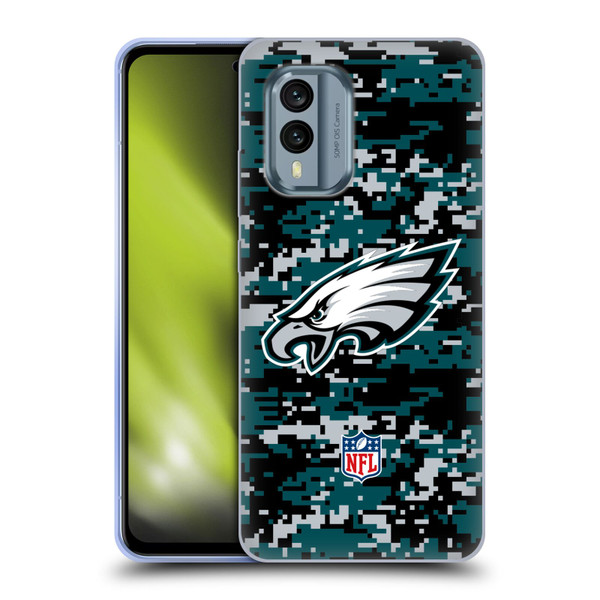 NFL Philadelphia Eagles Graphics Digital Camouflage Soft Gel Case for Nokia X30