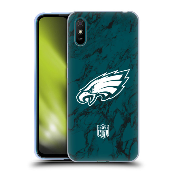 NFL Philadelphia Eagles Graphics Coloured Marble Soft Gel Case for Xiaomi Redmi 9A / Redmi 9AT