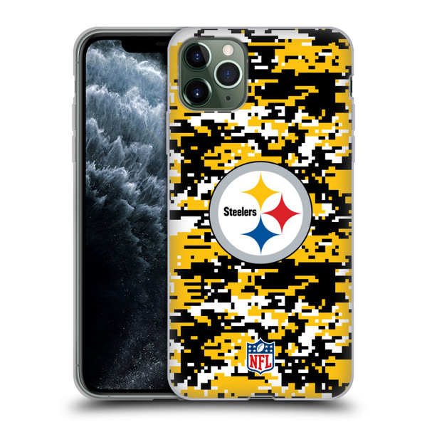 NFL Pittsburgh Steelers Graphics Digital Camouflage Soft Gel Case for Apple iPhone 11 Pro Max