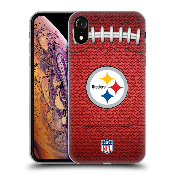 NFL Pittsburgh Steelers Graphics Football Soft Gel Case for Apple iPhone XR