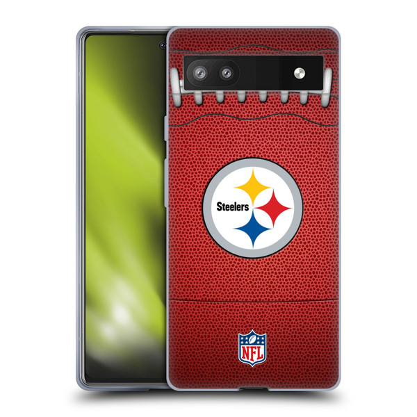 NFL Pittsburgh Steelers Graphics Football Soft Gel Case for Google Pixel 6a