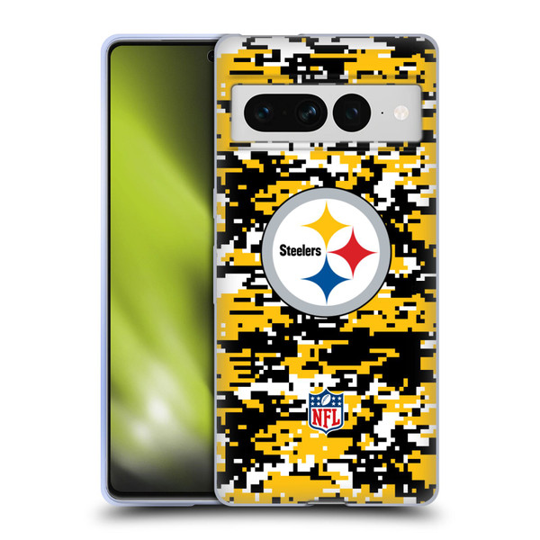 NFL Pittsburgh Steelers Graphics Digital Camouflage Soft Gel Case for Google Pixel 7 Pro NFL Pittsburgh Steelers Graphics Digital Camouflage Soft Gel Case for Google Pixel 7 Pro