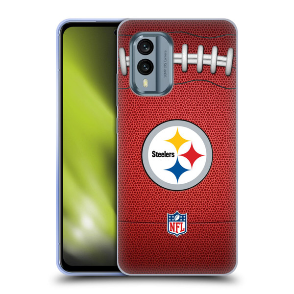 NFL Pittsburgh Steelers Graphics Football Soft Gel Case for Nokia X30