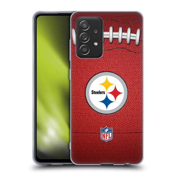 NFL Pittsburgh Steelers Graphics Football Soft Gel Case for Samsung Galaxy A52 / A52s / 5G (2021)