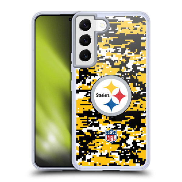 NFL Pittsburgh Steelers Graphics Digital Camouflage Soft Gel Case for Samsung Galaxy S22 5G