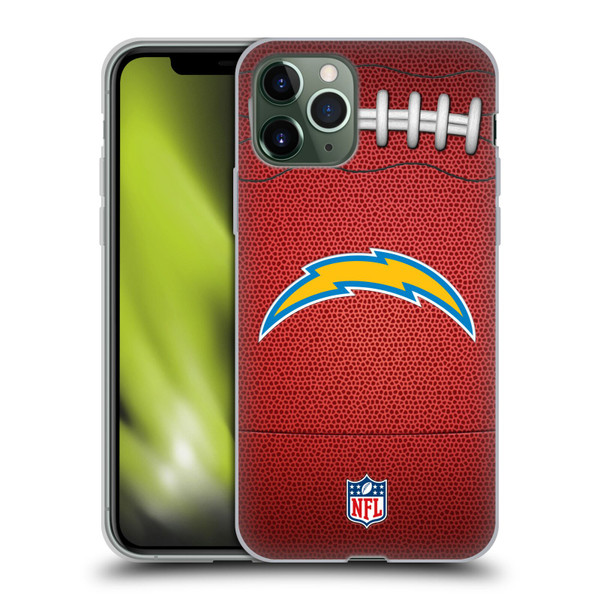 NFL Los Angeles Chargers Graphics Football Soft Gel Case for Apple iPhone 11 Pro