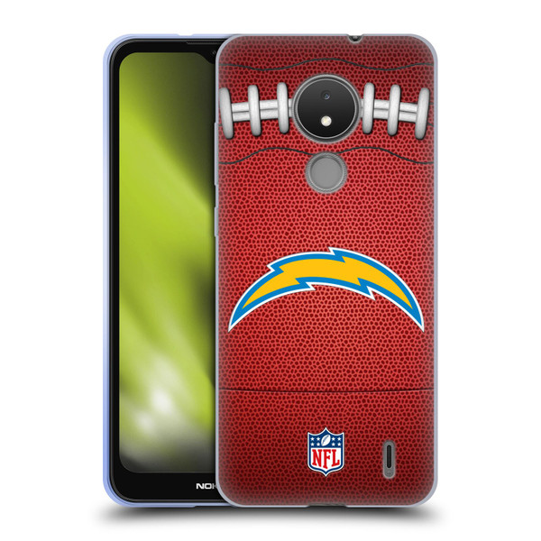 NFL Los Angeles Chargers Graphics Football Soft Gel Case for Nokia C21