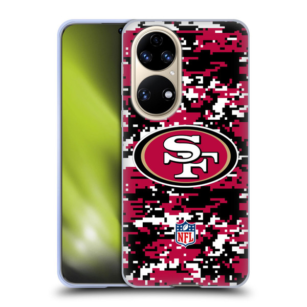 NFL San Francisco 49ers Graphics Digital Camouflage Soft Gel Case for Huawei P50
