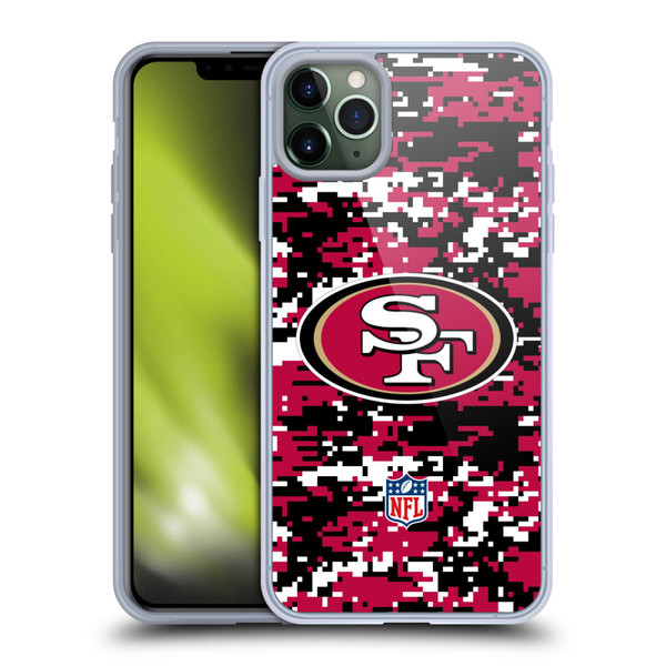 NFL San Francisco 49ers Graphics Digital Camouflage Soft Gel Case for Apple iPhone 11 Pro Max