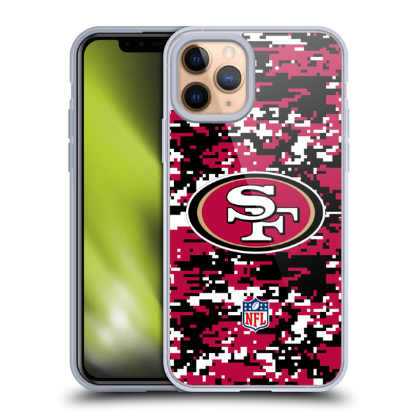 NFL San Francisco 49ers Graphics Digital Camouflage Soft Gel Case for Apple iPhone 11 Pro