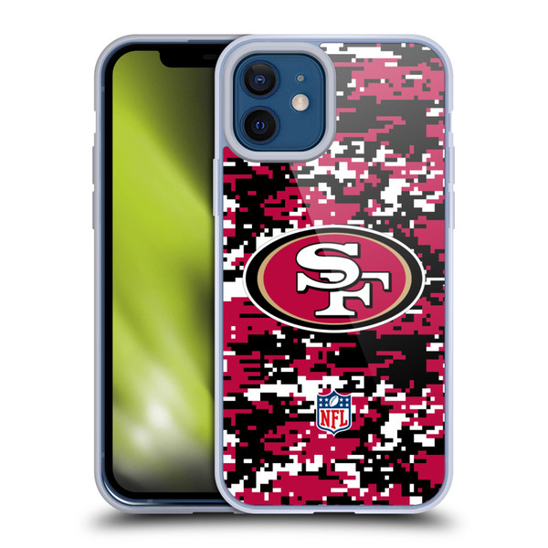 NFL San Francisco 49ers Graphics Digital Camouflage Soft Gel Case for Apple iPhone 12 / iPhone 12 Pro NFL San Francisco 49ers Graphics Digital Camouflage Soft Gel Case for Apple iPhone 12 / iPhone 12 Pro