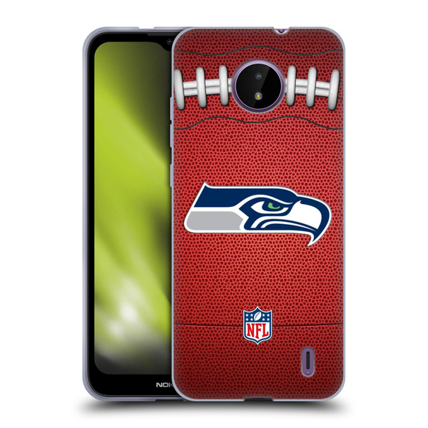 NFL Seattle Seahawks Graphics Football Soft Gel Case for Nokia C10 / C20