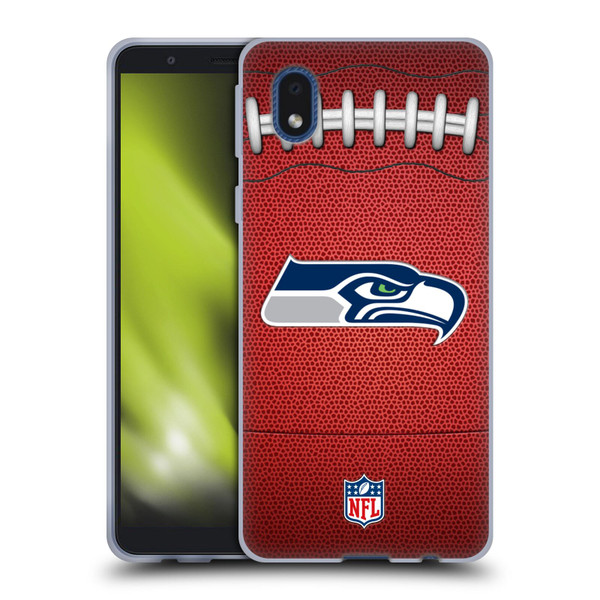 NFL Seattle Seahawks Graphics Football Soft Gel Case for Samsung Galaxy A01 Core (2020)