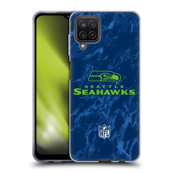 NFL Seattle Seahawks Graphics Coloured Marble Soft Gel Case for Samsung Galaxy A12 (2020) NFL Seattle Seahawks Graphics Coloured Marble Soft Gel Case for Samsung Galaxy A12 (2020)