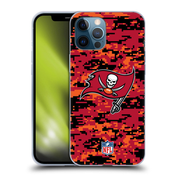 NFL Tampa Bay Buccaneers Graphics Digital Camouflage Soft Gel Case for Apple iPhone 12 Pro Max