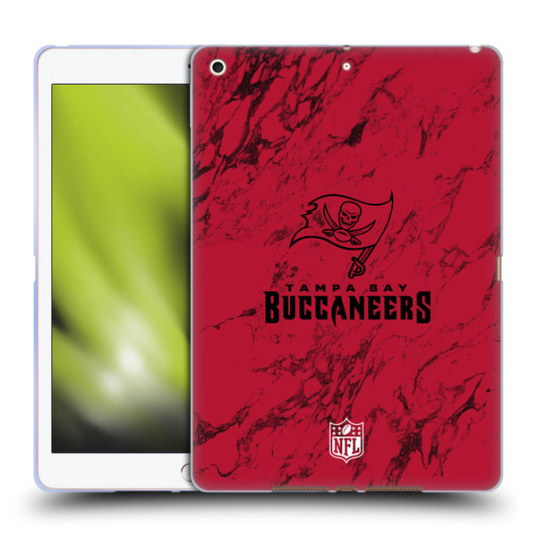 NFL Tampa Bay Buccaneers Graphics Coloured Marble Soft Gel Case for Apple iPad 10.2 2019/2020/2021