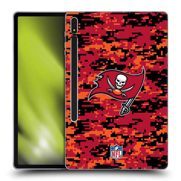 NFL Tampa Bay Buccaneers Graphics Digital Camouflage Soft Gel Case for Samsung Galaxy Tab S8 Plus