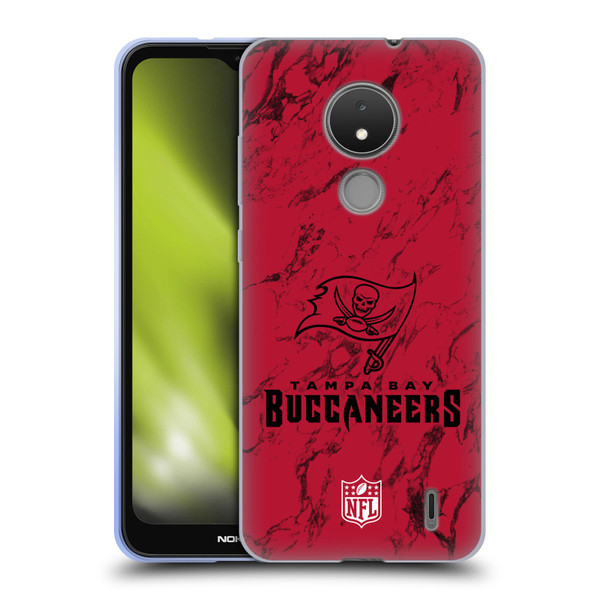 NFL Tampa Bay Buccaneers Graphics Coloured Marble Soft Gel Case for Nokia C21