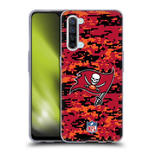 NFL Tampa Bay Buccaneers Graphics Digital Camouflage Soft Gel Case for OPPO Find X2 Lite 5G