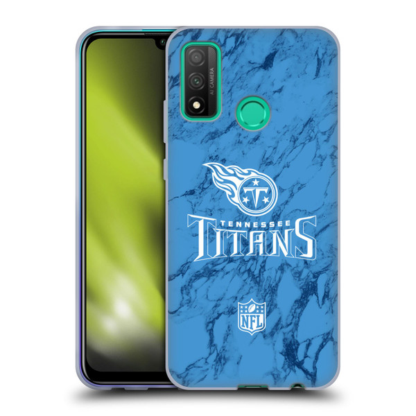 NFL Tennessee Titans Graphics Coloured Marble Soft Gel Case for Huawei P Smart (2020)