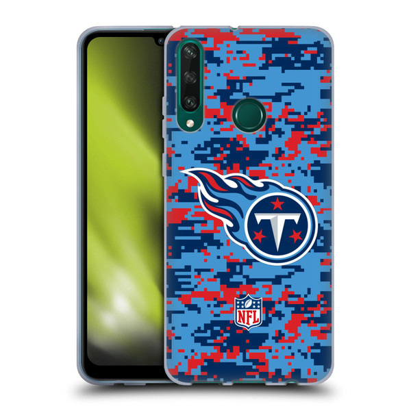 NFL Tennessee Titans Graphics Digital Camouflage Soft Gel Case for Huawei Y6p