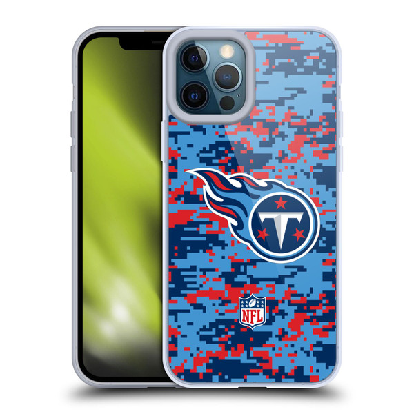 NFL Tennessee Titans Graphics Digital Camouflage Soft Gel Case for Apple iPhone 12 Pro Max