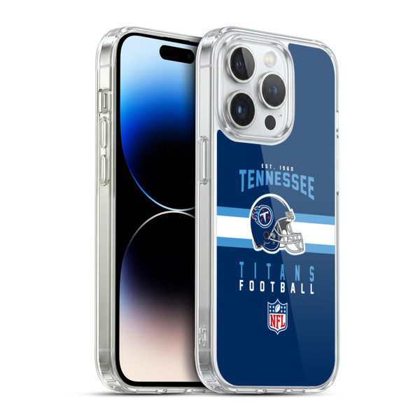 NFL Tennessee Titans Graphics Helmet Typography Soft Gel Case for Apple iPhone 14 Pro & MagSafe