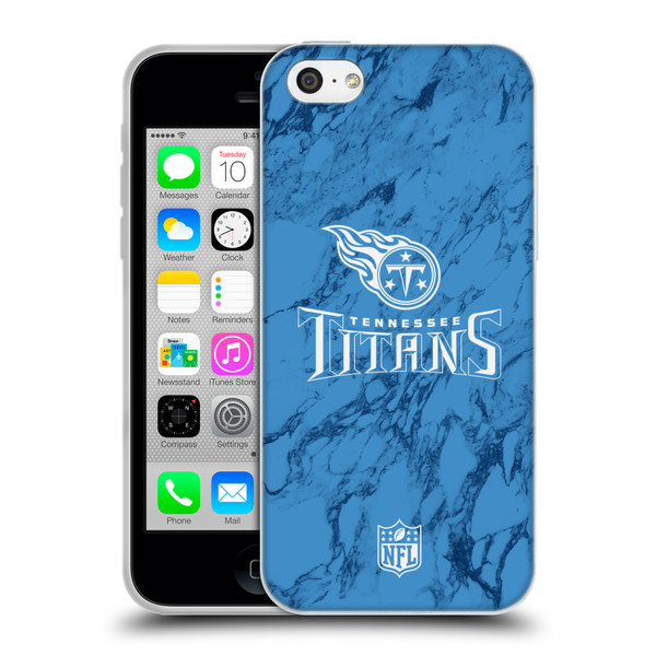 NFL Tennessee Titans Graphics Coloured Marble Soft Gel Case for Apple iPhone 5c